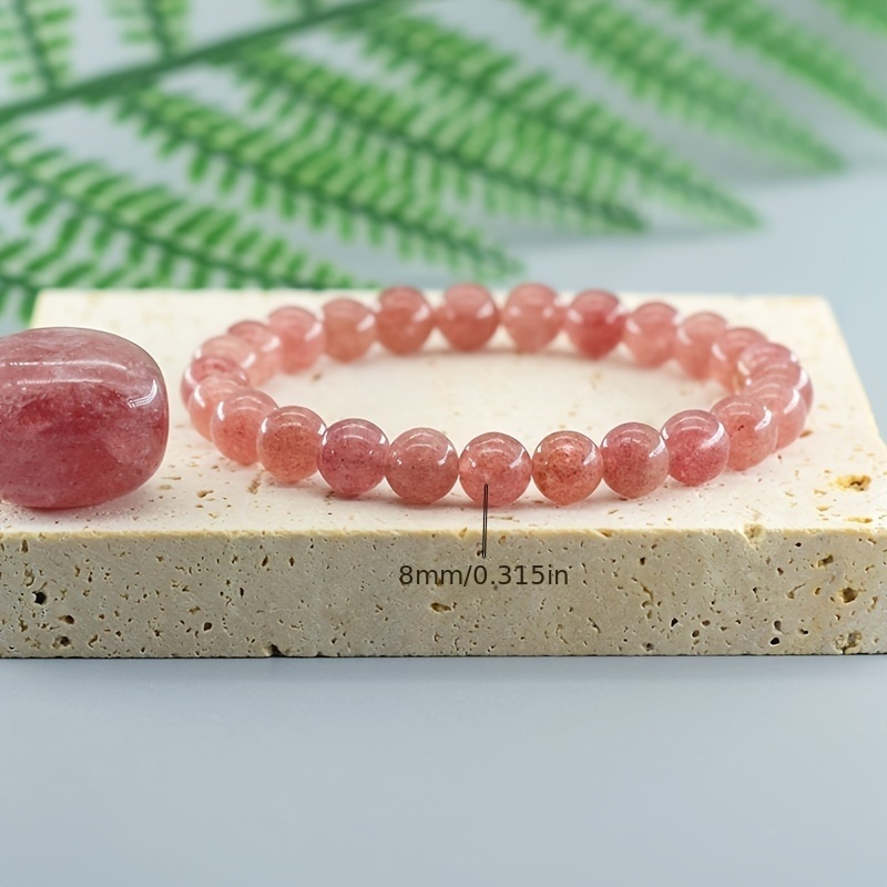 Fashionable Strawberry Stone Bracelet for Women